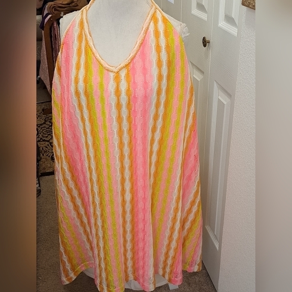 Wild Fable Plus Size Multi Colored Halter Dress  Size 4X - Picture 1 of 6